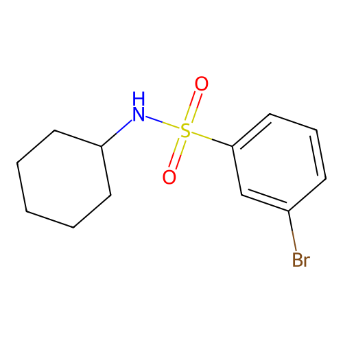N-Cyclohexyl 3-bromobenzenesulfonamide structure