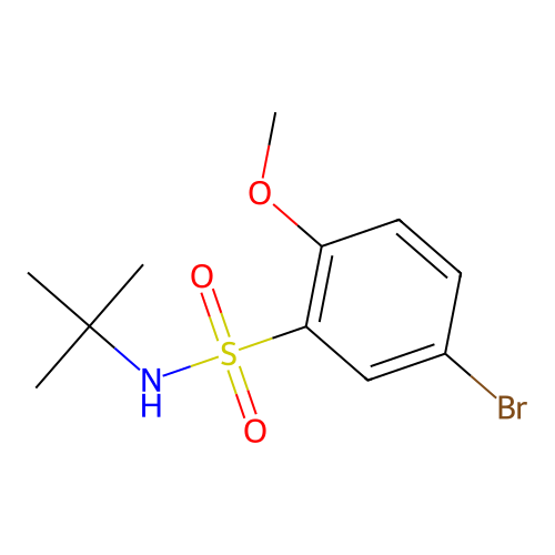 5-Bromo-N-t-butyl-2-methoxybenzenesulfonamide structure