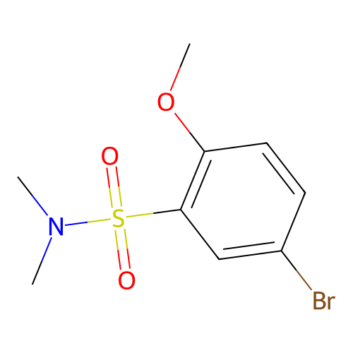 5-bromo-2-methoxy-N,N-dimethylbenzenesulfonamide structure