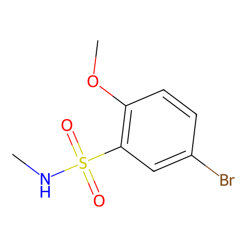 5-bromo-2-methoxy-N-methylbenzenesulfonamide structure