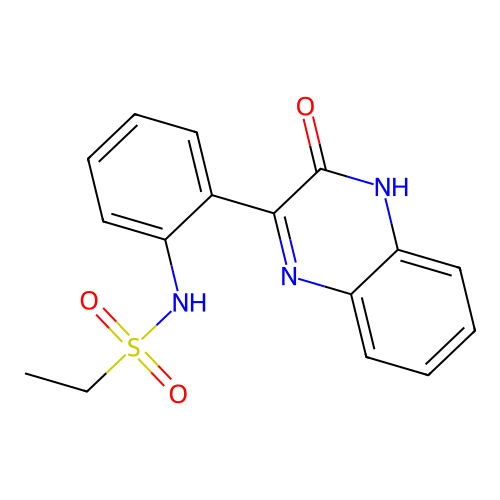 N-[2-(3-oxo-4H-quinoxalin-2-yl)phenyl]ethanesulfonamide structure