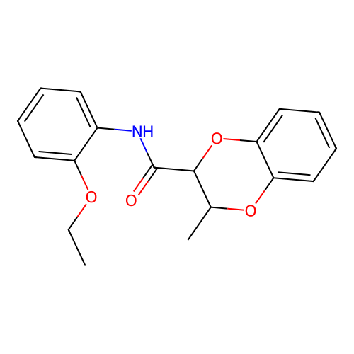 N-(2-ethoxyphenyl)-2-methyl-2,3-dihydro-1,4-benzodioxine-3-carboxamide structure