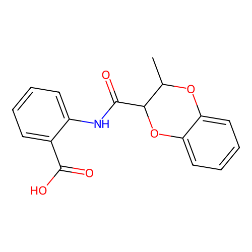 2-(3-Methyl-2,3-dihydrobenzo[b][1,4]dioxine-2-carboxamido)benzoic acid structure