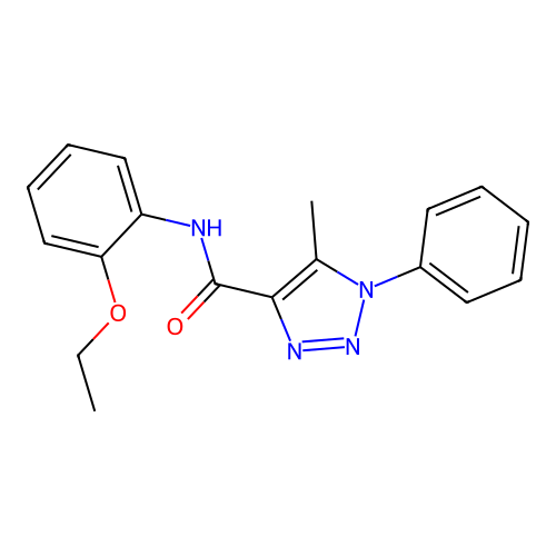 N-(2-ethoxyphenyl)-5-methyl-1-phenyl-1H-1,2,3-triazole-4-carboxamide structure