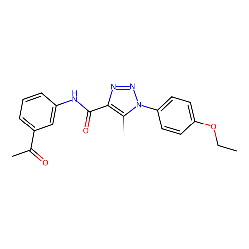 N-(3-acetylphenyl)-1-(4-ethoxyphenyl)-5-methyl-1H-1,2,3-triazole-4-carboxamide structure