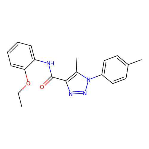 N-(2-ethoxyphenyl)-5-methyl-1-(4-methylphenyl)-1H-1,2,3-triazole-4-carboxamide structure