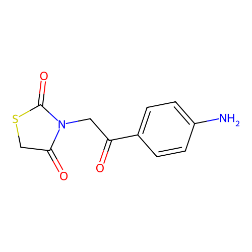 3-[2-(4-Aminophenyl)-2-oxoethyl]-1,3-thiazolidine-2,4-dione structure