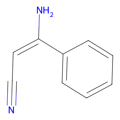 3-Amino-3-phenyl-2-propenenitrile structure