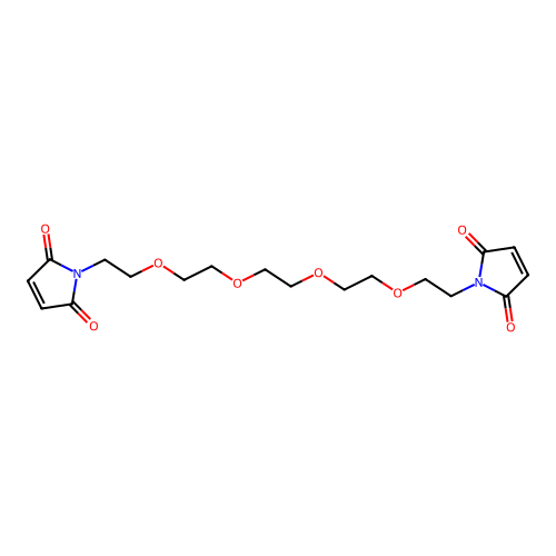1,1'-(3,6,9,12-Tetraoxatetradecane-1,14-diyl)bis(1H-pyrrole-2,5-dione) structure