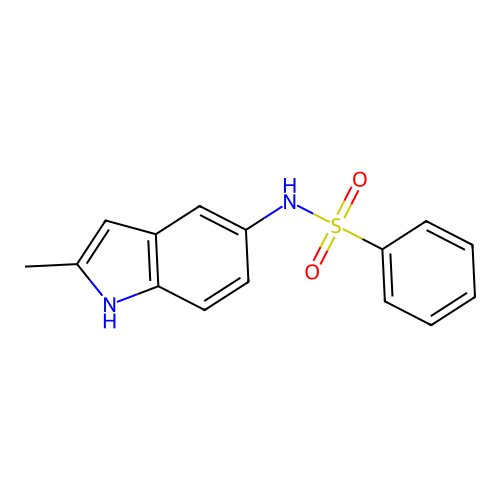 N-(2-methyl-1H-indol-5-yl)benzenesulfonamide structure