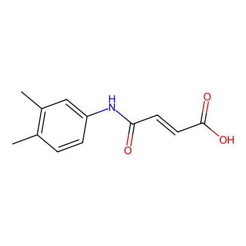 (2E)-4-[(3,4-Dimethylphenyl)amino]-4-oxobut-2-enoic acid structure