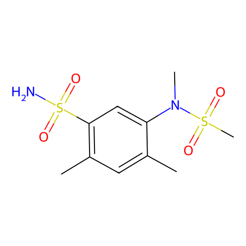 2,4-Dimethyl-5-[methyl(methylsulfonyl)amino]benzenesulfonamide structure