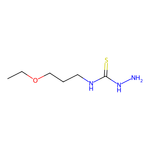 3-Amino-1-(3-ethoxypropyl)thiourea structure