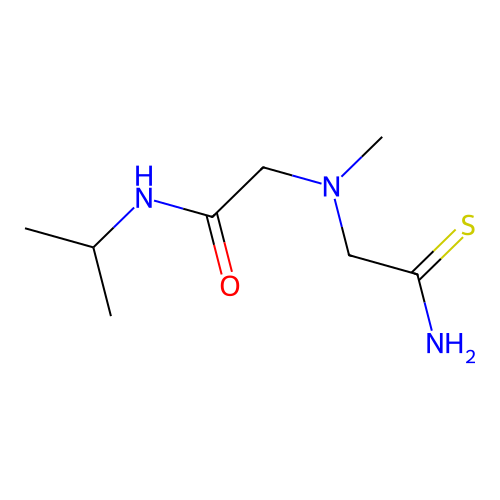 2-[(carbamothioylmethyl)(methyl)amino]-N-(propan-2-yl)acetamide structure