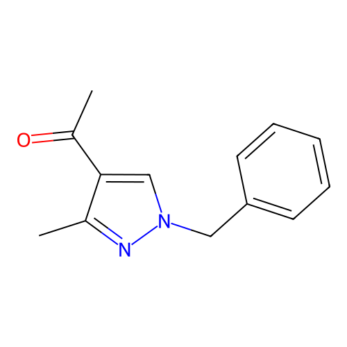 1-(1-benzyl-3-methyl-1H-pyrazol-4-yl)ethanone structure