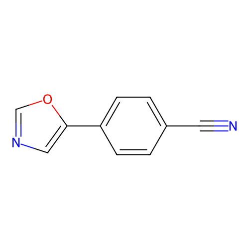 4-(1,3-Oxazol-5-yl)benzonitrile structure