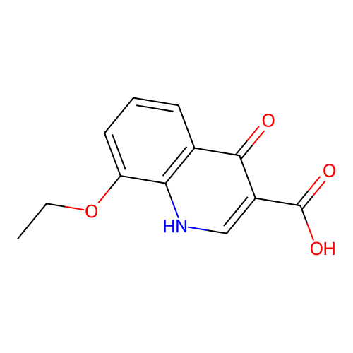 8-Ethoxy-4-hydroxyquinoline-3-carboxylic acid structure