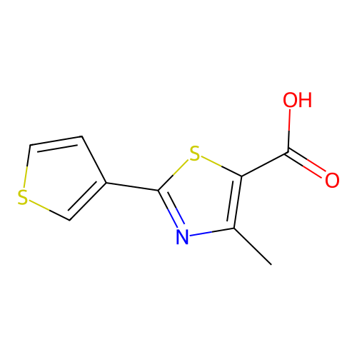 4-Methyl-2-(thiophen-3-yl)-1,3-thiazole-5-carboxylic acid structure
