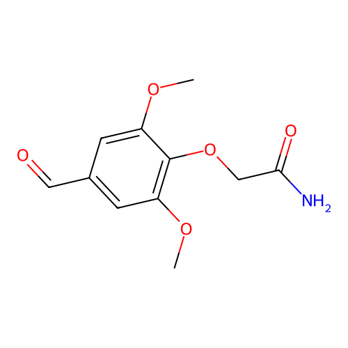 2-(4-Formyl-2,6-dimethoxyphenoxy)acetamide structure