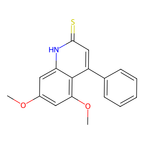5,7-Dimethoxy-4-phenylquinoline-2-thiol structure