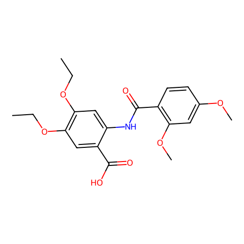 2-[(2,4-Dimethoxybenzoyl)amino]-4,5-diethoxybenzoic acid structure