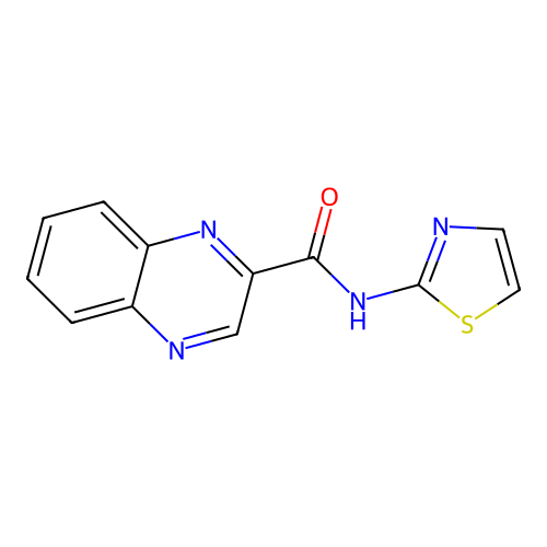N-Thiazol-2-yl-quinoxaline 2-carboxamide structure