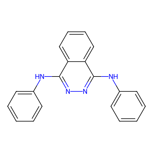 N,N'-diphenylphthalazine-1,4-diamine structure