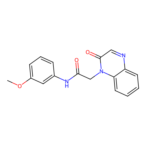 N-(3-methoxyphenyl)-2-(2-oxoquinoxalin-1(2H)-yl)acetamide structure