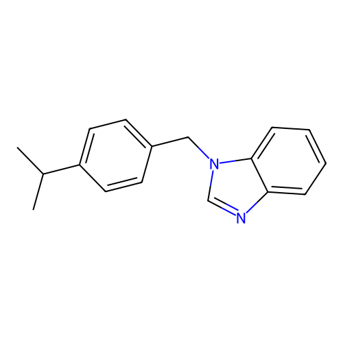 1-[4-(propan-2-yl)benzyl]-1H-benzimidazole structure