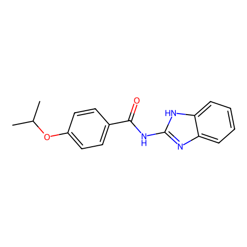 N-(1H-benzimidazol-2-yl)-4-propan-2-yloxybenzamide structure