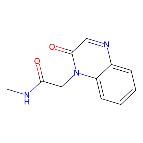 N-methyl-2-(2-oxo-1,2-dihydroquinoxalin-1-yl)acetamide structure