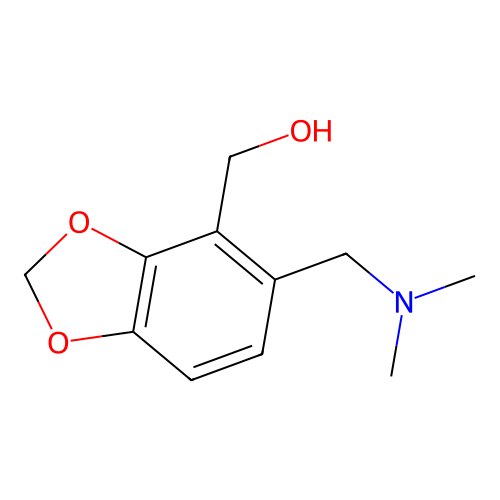 {5-[(Dimethylamino)methyl]-1,3-benzodioxol-4-yl}methanol structure