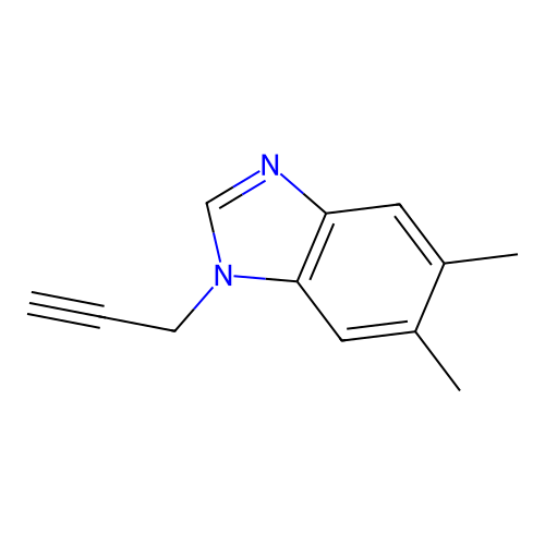5,6-Dimethyl-1-prop-2-ynylbenzimidazole structure