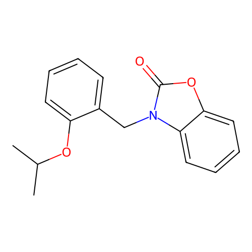 3-(2-isopropoxybenzyl)benzo[d]oxazol-2(3H)-one structure