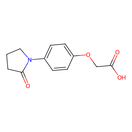 2-(4-(2-Oxopyrrolidin-1-yl)phenoxy)acetic acid structure