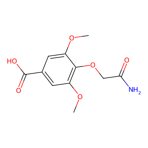 4-(Carbamoylmethoxy)-3,5-dimethoxybenzoic acid structure