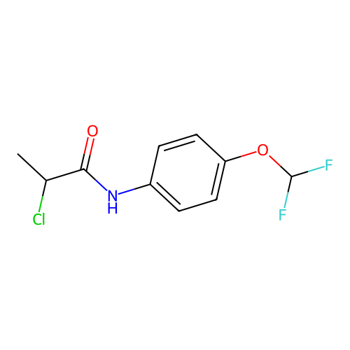 2-chloro-N-[4-(difluoromethoxy)phenyl]propanamide structure