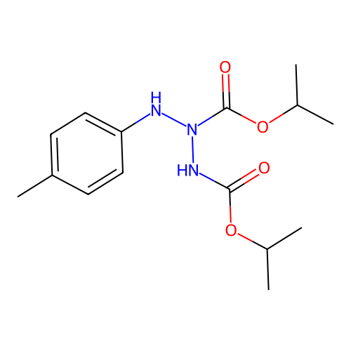 Dipropan-2-yl 3-(4-methylphenyl)triazane-1,2-dicarboxylate structure