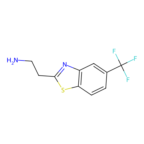 2-[5-(Trifluoromethyl)-1,3-benzothiazol-2-yl]ethanamine structure