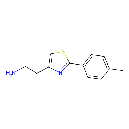 2-(2-(4-Methylphenyl)-1,3-thiazol-4-yl)ethan-1-amine structure