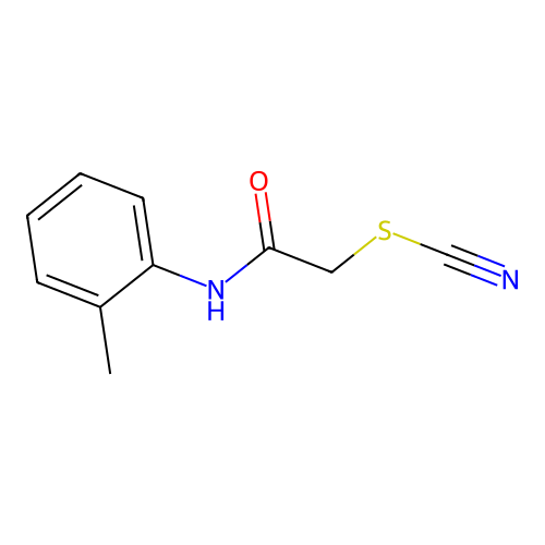 [2-(2-Methylanilino)-2-oxoethyl] thiocyanate structure