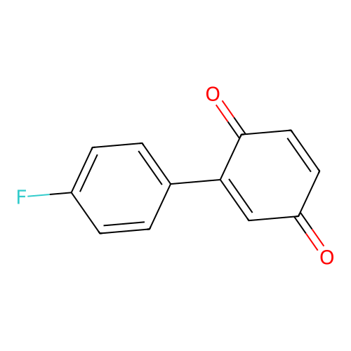 2-(4-Fluorophenyl)cyclohexa-2,5-diene-1,4-dione structure