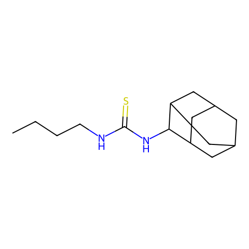 (Adamantan-2-ylamino)(butylamino)methane-1-thione structure