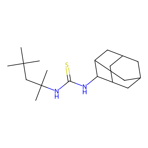 1-(2-Adamantyl)-3-(2,4,4-trimethylpentan-2-yl)thiourea structure