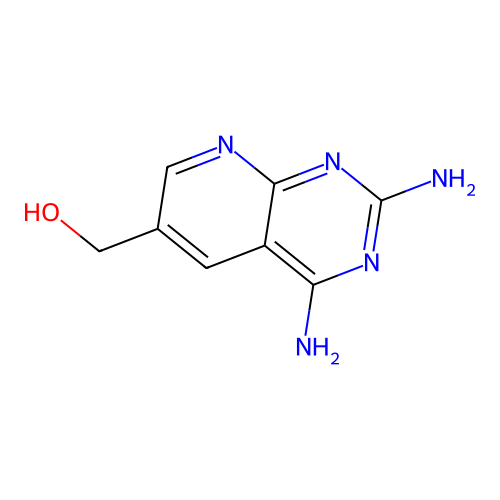 2,4-Diamino-6-(hydroxymethyl)pyrido[2,3-d]pyrimidine structure