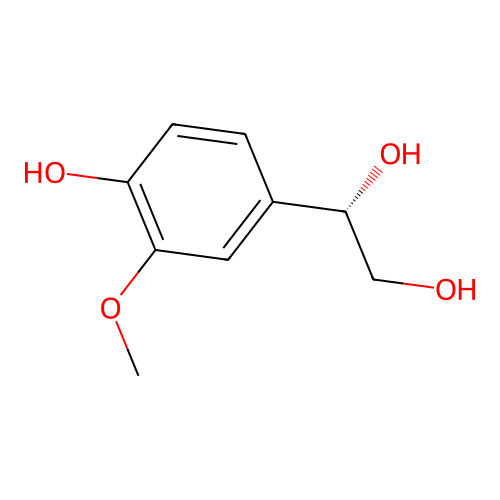 1,2-Ethanediol, 1-(4-hydroxy-3-methoxyphenyl)-, (1S)- structure