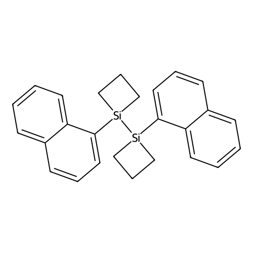 Bisilacyclobut-1-yl, 1,1'-di-1-naphthalenyl- structure