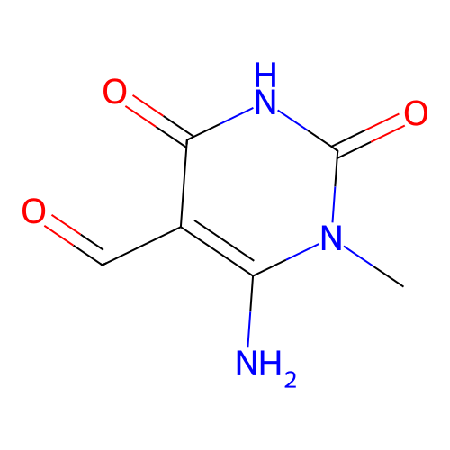 6-Amino-1-methyl-2,4-dioxo-1,2,3,4-tetrahydropyrimidine-5-carbaldehyde structure