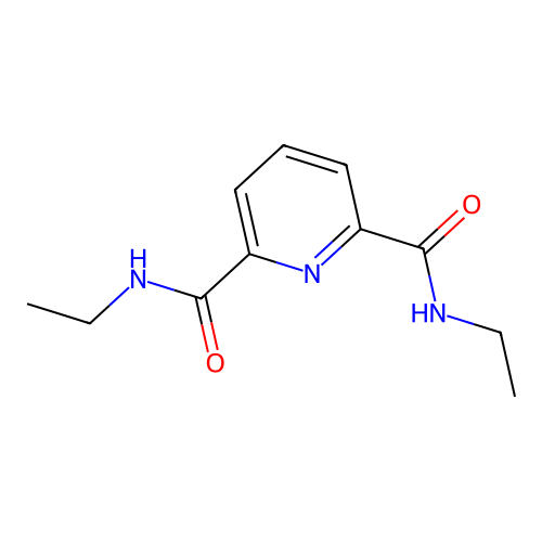 N,N'-Diethyl-2,6-pyridinedicarboxamide structure