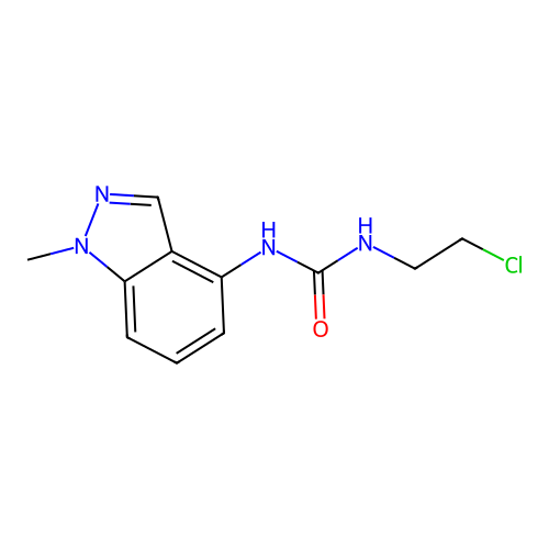 Urea, N-(2-chloroethyl)-N'-(1-methyl-1H-indazol-4-yl)- structure